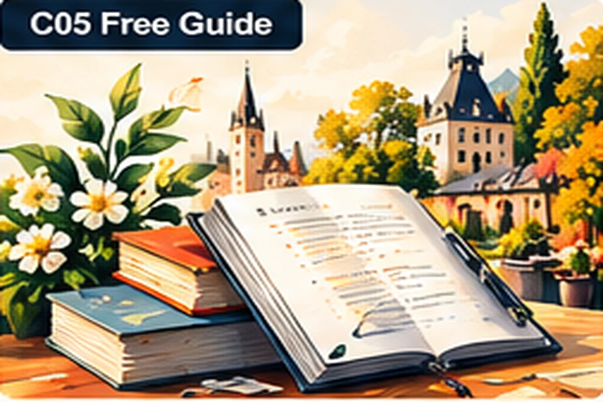 Free German study guide scene